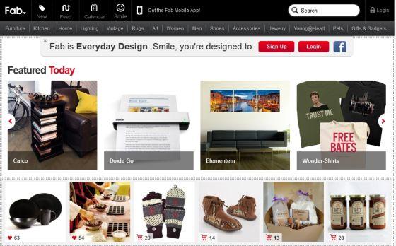 Fab：主推創意産品的購物網站(zhàn)